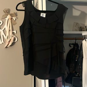 New York & Company XL Black Blouse NWT